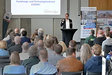 Staatsrat Jan Fries begrüßte die rund 100 Gäste des Jahresempfangs.