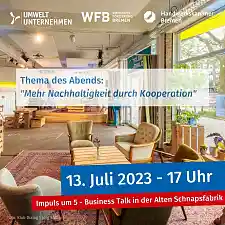 Bild mit Veranstaltungshinweis zum neuen Veranstaltungsformat Impuls um 5