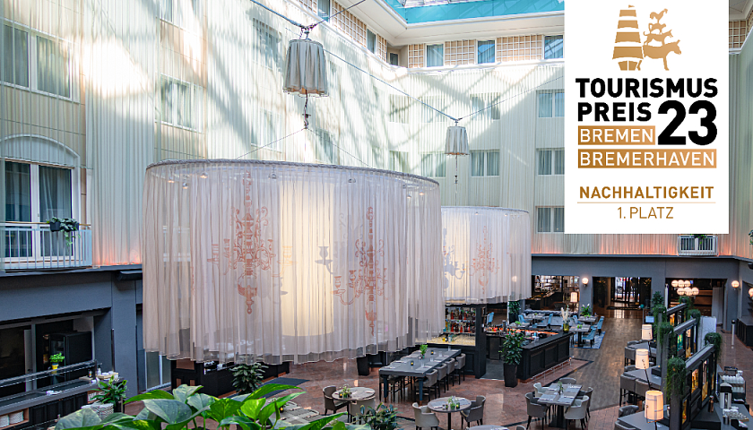 Atrium des Radisson Blu Hotel Bremen