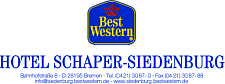 Das Logo des Best Western Hotel Schaper-Siedenburg