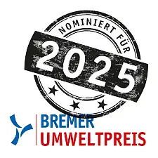 Stempellogo der für den Bremer Umweltpreis nominierten Unternehmen