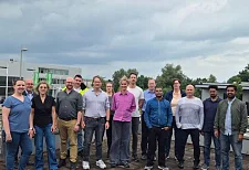 Vertreterinnen und Vertreter des Netzwerks Kreislaufwirtschaft besuchten das Sortierkontor Nord