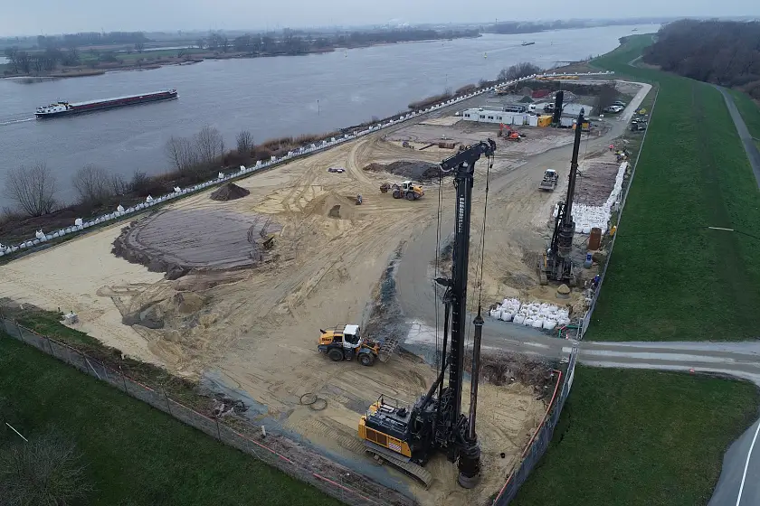 Foto einer Baustelle