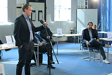 Bild der Fishbowl-Diskussion beim Jahresempfang der Bremer Umweltpartnerschaft 