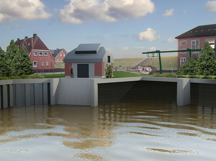 Ein Entwurf für ein Pumpwerk der spb Systemorientierte Planungs- und Beratungsgesellschaft mbH