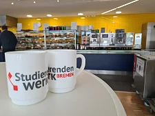 Pfandbecher in der Cafeteria des Studierendenwerks Bremen