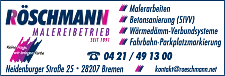 Das Logo der Röschmann Malereibetrieb GmbH