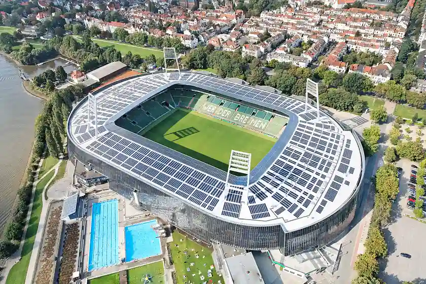 Weserstadion aus Vogelperspektive