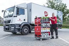 Foto eines LKW für die Auslieferung