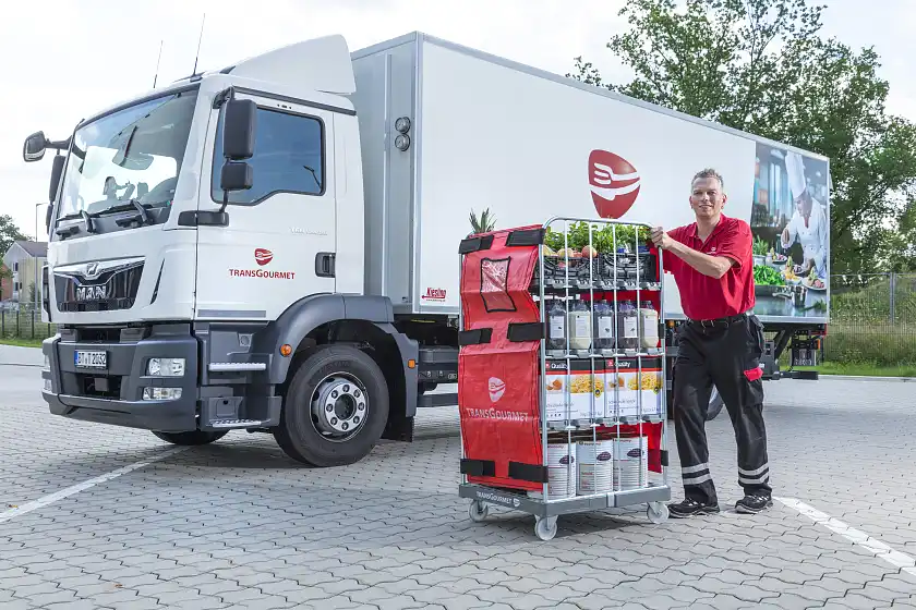 Foto eines LKW für die Auslieferung