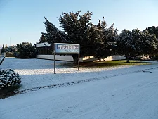 Firmengebäude der Walter Ruff GmbH im Winter