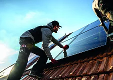 Installation einer Solaranlage