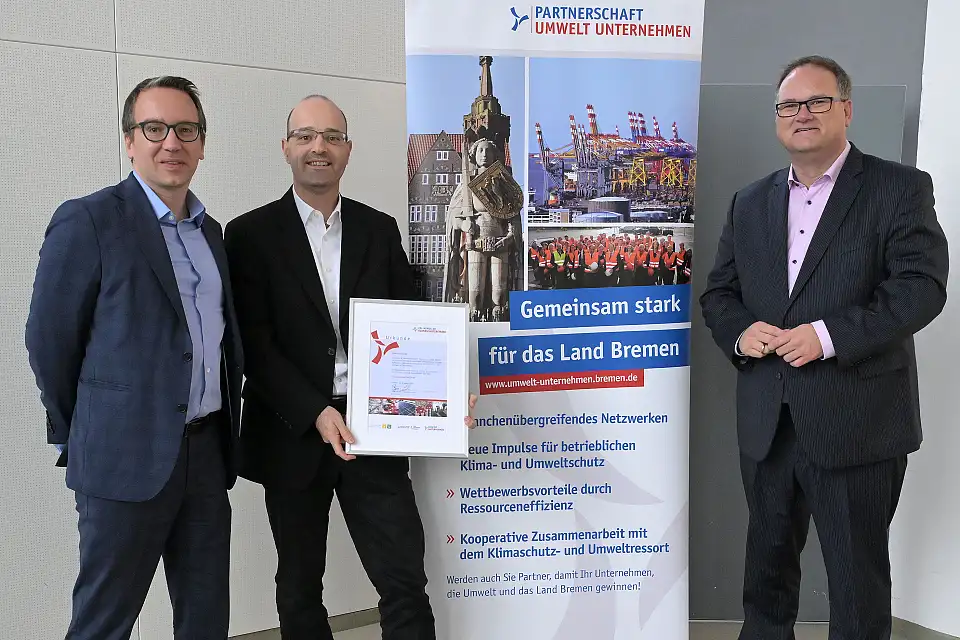 Auszeichnung der HANSA-FLEX AG als "Klimaschutzbetrieb CO2 minus 20"