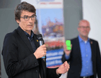 Jens Tanneberg pitcht zur Umweltkommunikation.