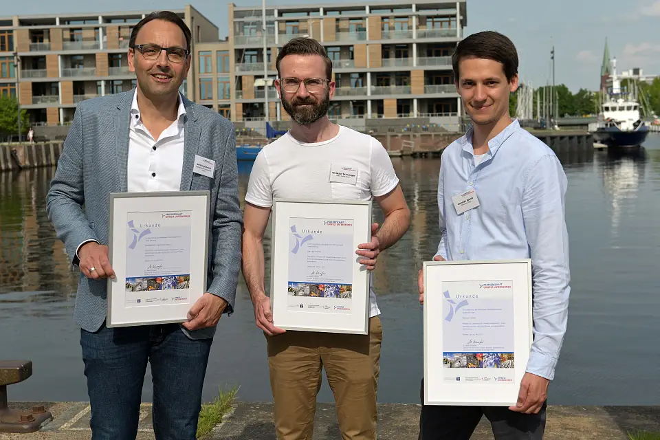 Die drei neuen Partnerunternehmen: Stadtb&auml;ckerei Engelbrecht GmbH, Gebr. Dolle GmbH und Geo. Gleistein & Sohn GmbH 