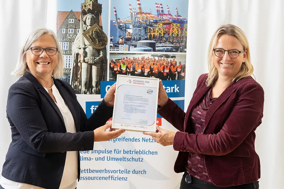 Aufnahme der Bremer Stadtreinigung ins B&uuml;ndnis f&uuml;r Mehrweg