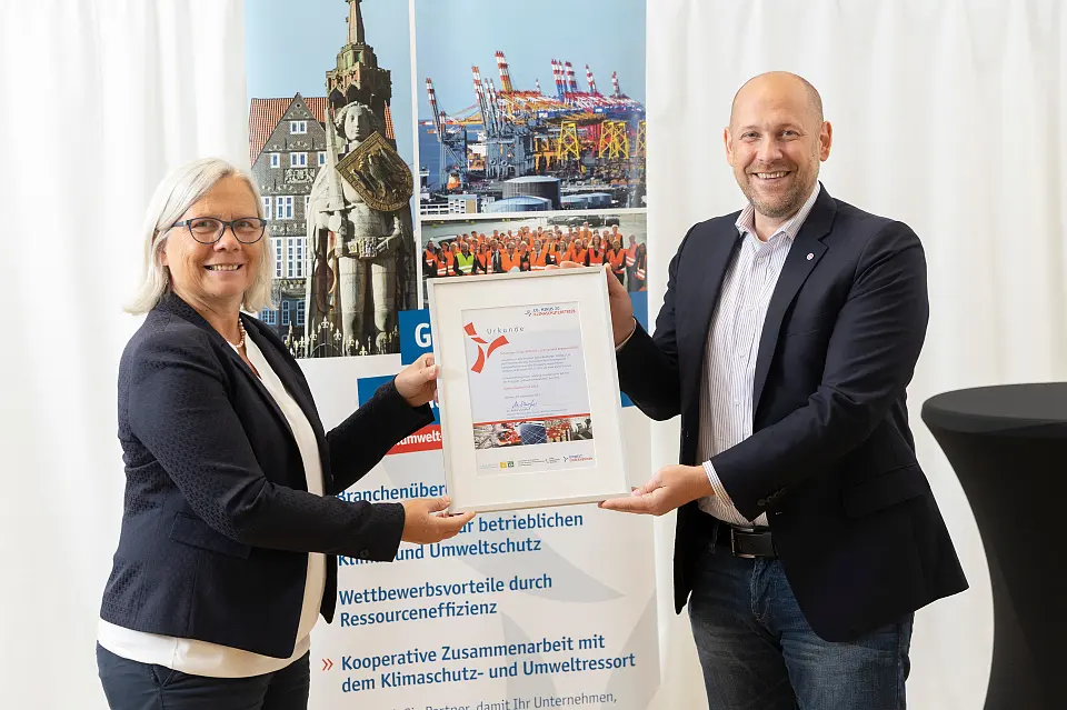 Auszeichnung der Johanniter-Unfall-Hilfe e.V. zum Klimaschutzbetrieb