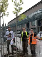 Baumpflanzaktion bei der Flughafen Bremen GmbH