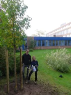 Baumpflanzaktion bei der SIKORA AG