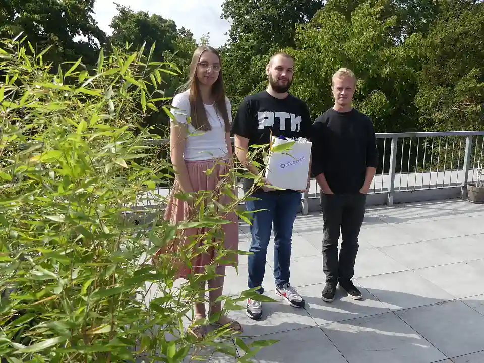 Tobias Ahnfeldt, Franziska K&ouml;llner und Justus Freytag von der Bionatic GmbH & Co. KG