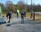 Pressetermin auf dem Gelände des UNTERWEGS - DAV Kletterzentrum Bremen