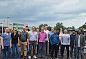 Vertreterinnen und Vertreter des Netzwerks Kreislaufwirtschaft besuchten das Sortierkontor Nord